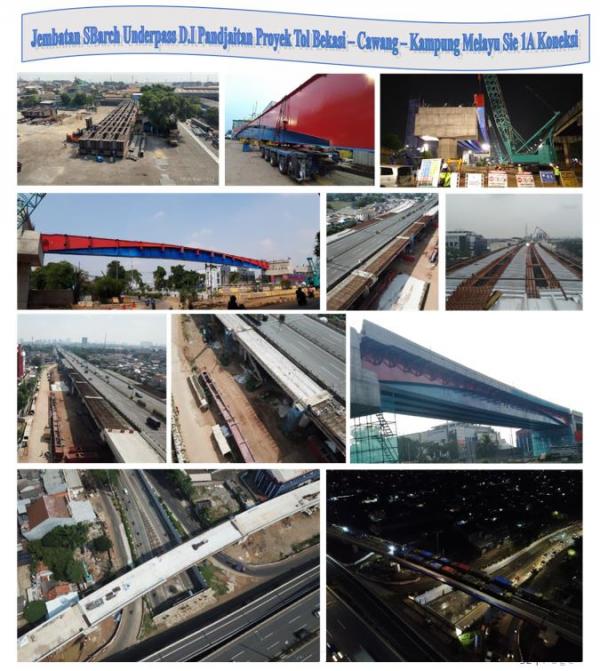 Work Design Planning Consultant, and Supervision of Steel Structures Crossing the D.I Pandjaitan Underpass Toll Road Project Bekasi - Cawang - Kampung Melayu Section 1A Connection - Jakarta City