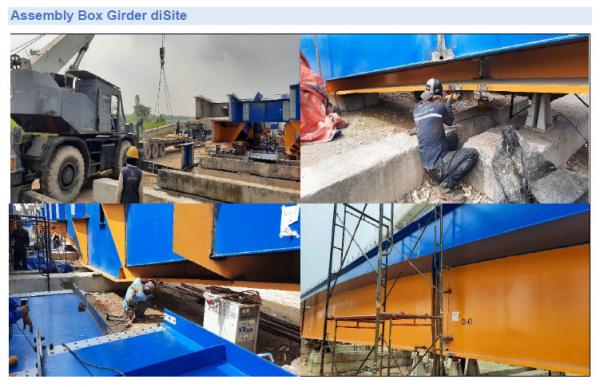 Assembly Box Grider at Site